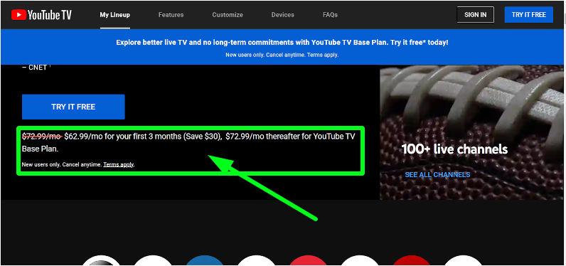 YouTube TV Free Trial 